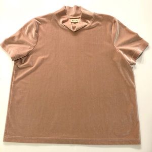 Madewell velvet peach tshirt size small